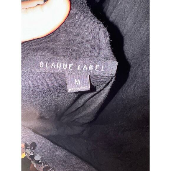 Women’s Size Medium Blaque Label Lo Back Silver All Sequin Short Dress - Picture 6 of 6